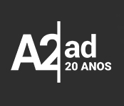 A2ad - Logotipo Negativo Monocromático