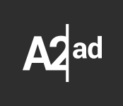 A2ad - Logotipo Negativo Monocromático